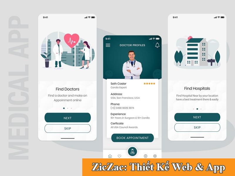  ZicZac luôn tuân theo quy trình thiết kế ứng dụng y tế chuyên nghiệp, mang lại giải pháp tối ưu cho khách hàng